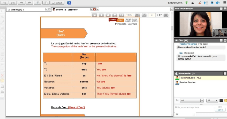 Skype Spanish lessons